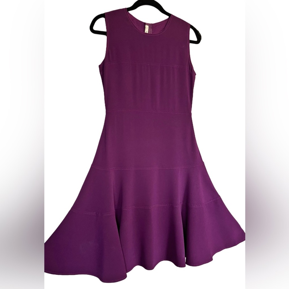 ❌SOLD❌Prada Purple Sleeveless Fit & Flare Midi Dress Size IT 42 - Picture 13 of 17